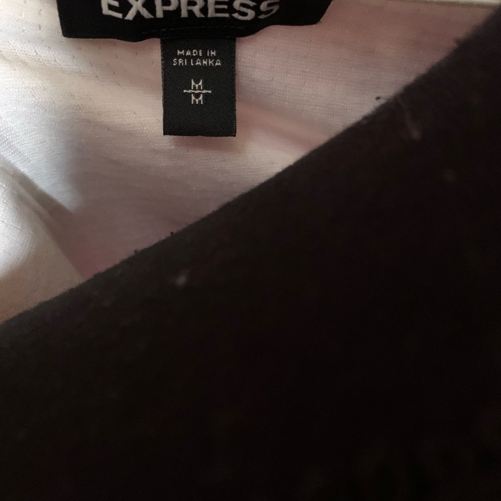 Express Ivory Bodysuit With Dramatic Sleeves size M - Picture 6 of 6